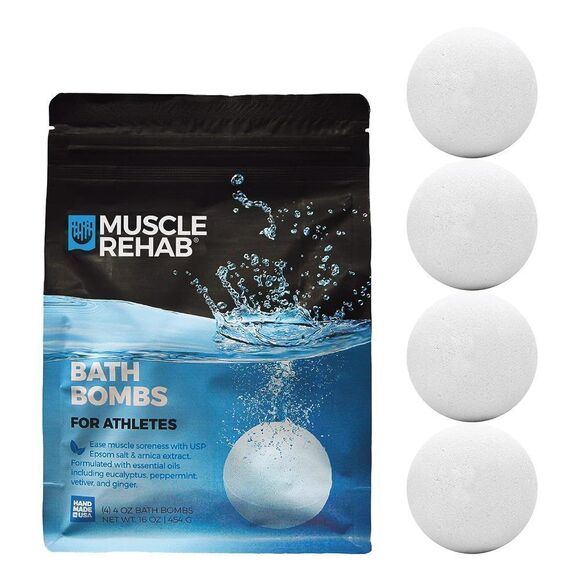 Natural Epsom Salt Bath Bombs – Muscle-Recovery Bath Soak with Arnica, Clary Sa - Picture 1 of 7